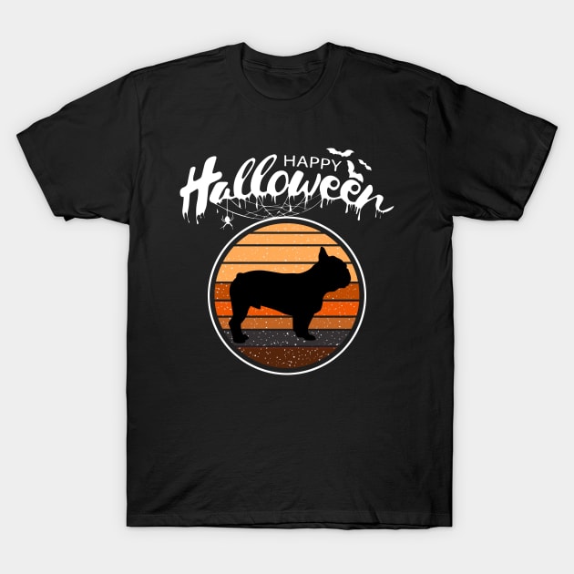 Funny Happy Halloween Beautiful French Bulldog Kid Gift T-Shirt by mlleradrian